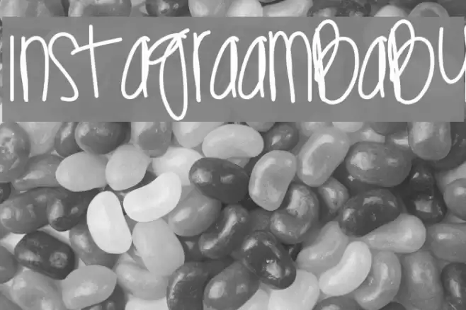 InstagraamBaby Font examples