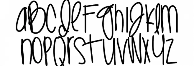 InstagraamBaby Font LOWERCASE