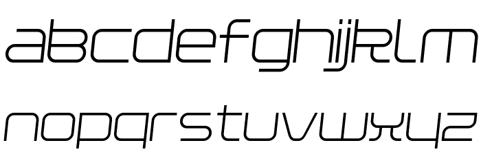 Installer Regular Italic Шрифта строчной