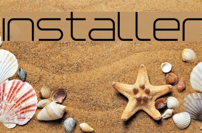 Installer Font examples