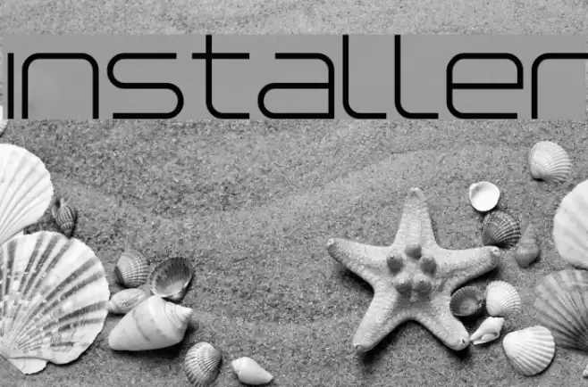 Installer Font examples