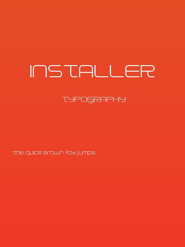 Installer Poster