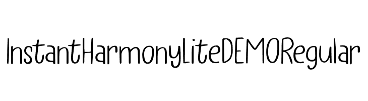 Instant Harmony Lite DEMO Regular  Free Fonts Download