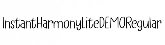 Instant Harmony Lite DEMO Regular  font caratteri gratis