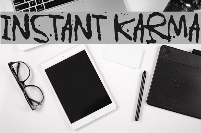 Instant Karma Font examples