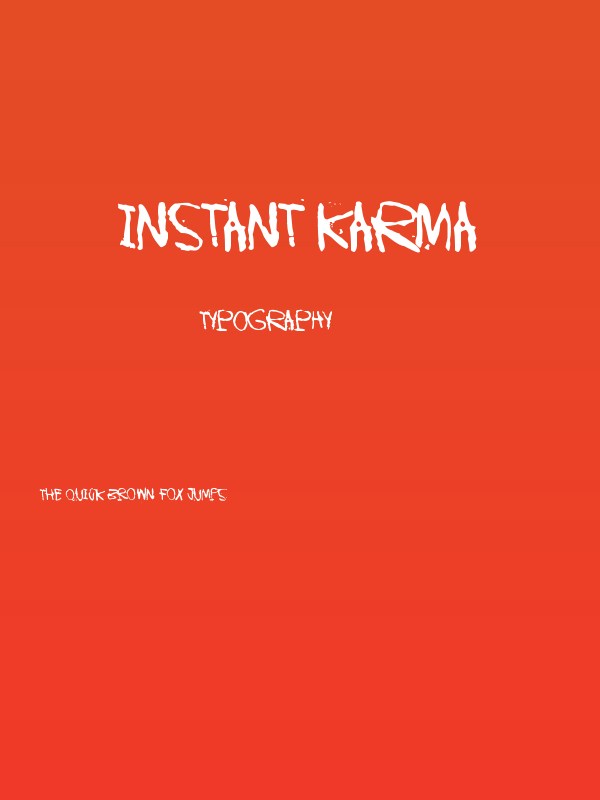 Instant Karma Poster