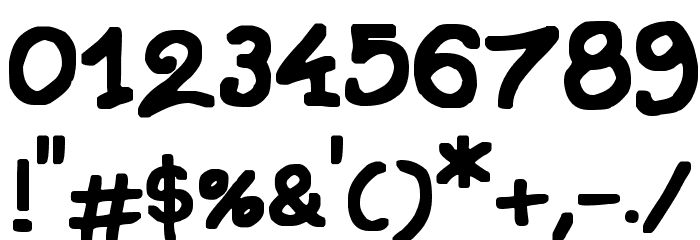 Instant Marker Font OTHER CHARS