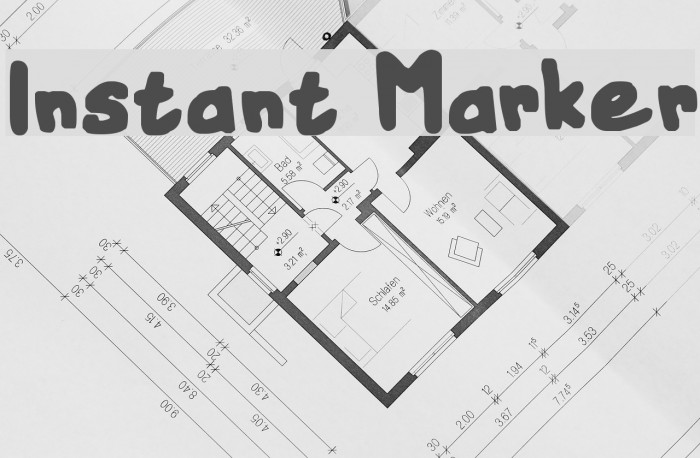 Instant Marker Font examples