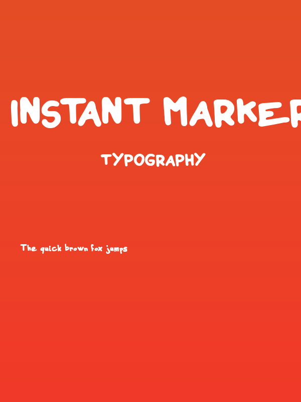 Instant Marker Poster