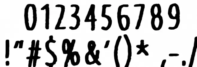 Instant Nirvana Font OTHER CHARS