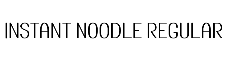Instant Noodle Regular  Frei Schriftart Herunterladen
