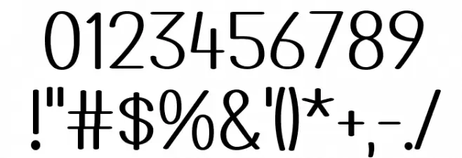 Instant Noodle Regular Font OTHER CHARS