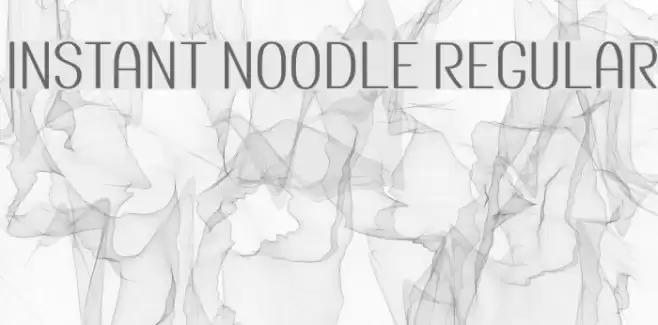 Instant Noodle Regular Font examples