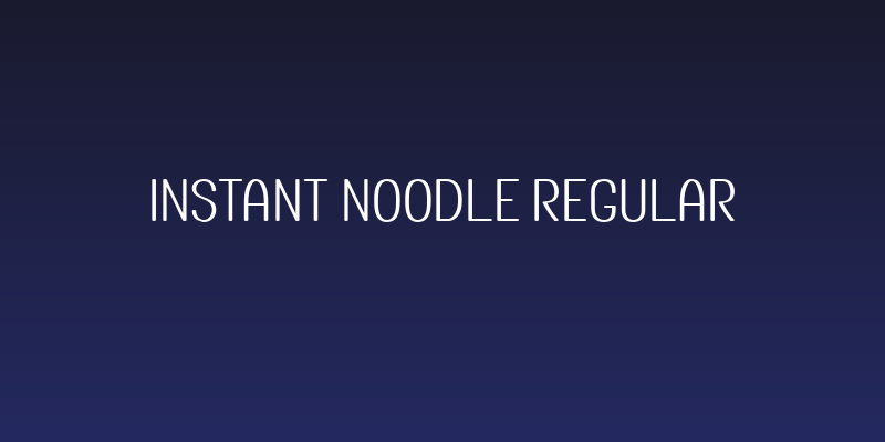 Instant Noodle Regular Social Header