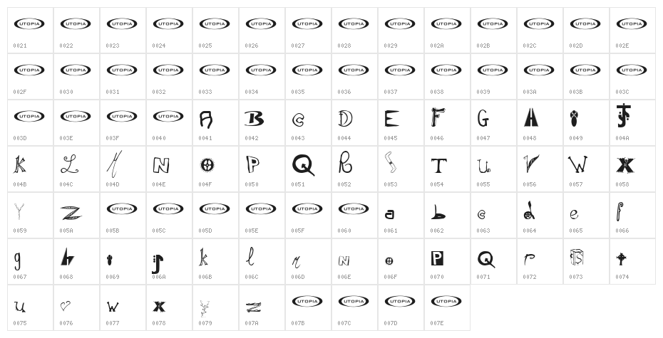 Instant Soup Mix Character Map