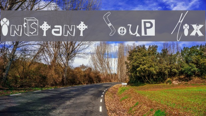 Instant Soup Mix Font examples