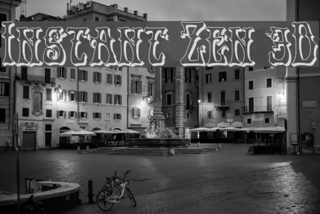 Instant Zen 3D Font examples