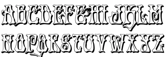 Instant Zen 3D Font LOWERCASE