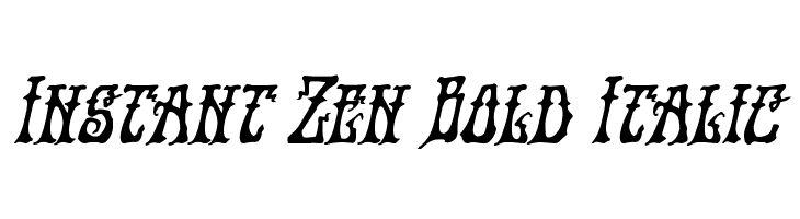 Instant Zen Bold Italic  नि: शुल्क फ़ॉन्ट्स डाउनलोड