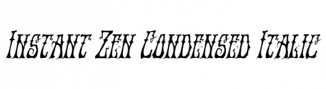 Instant Zen Condensed Italic  Frei Schriftart Herunterladen