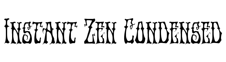 Instant Zen Condensed  नि: शुल्क फ़ॉन्ट्स डाउनलोड
