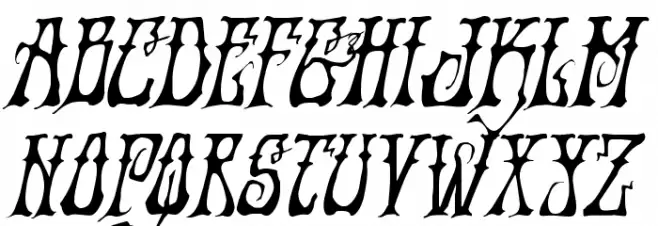Instant Zen Drop Italic Polices MAJUSCULES