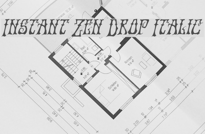 Instant Zen Drop Italic Example 2