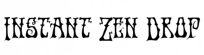 Instant Zen Drop  Скачать бесплатные шрифты