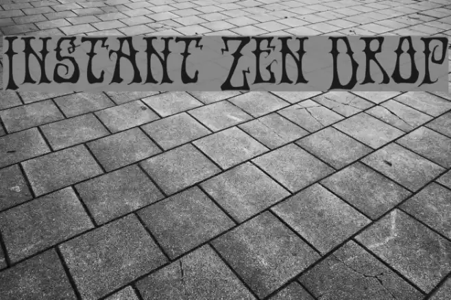 Instant Zen Drop Font examples