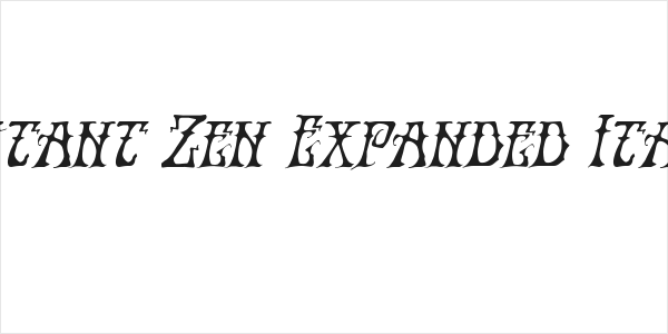 Instant Zen Expanded Italic Logo