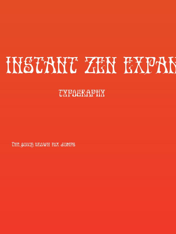 Instant Zen Expanded Poster