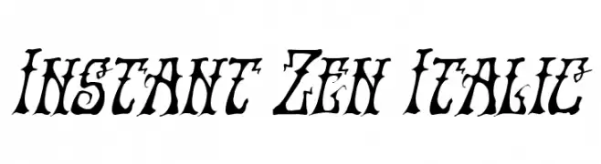 Instant Zen Italic  Frei Schriftart Herunterladen