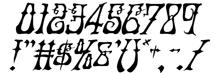 Instant Zen Italic Font OTHER CHARS