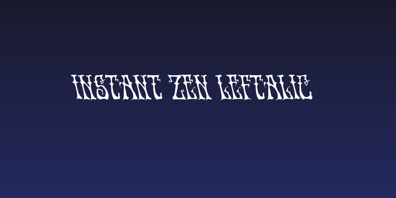 Instant Zen Leftalic Social Header