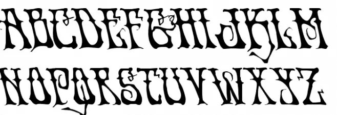 Instant Zen Leftalic Font LOWERCASE