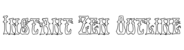 Instant Zen Outline  Free Fonts Download