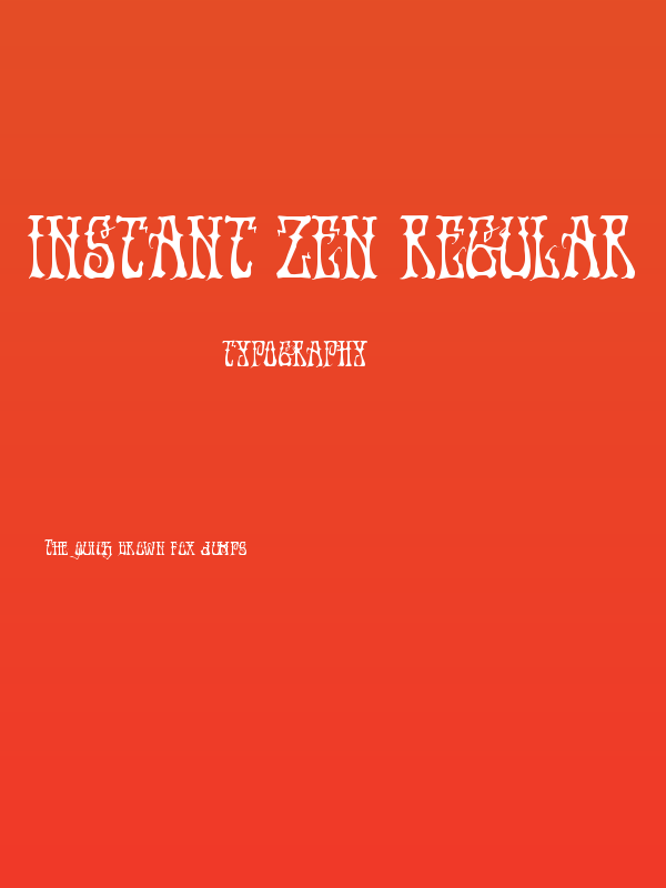 Instant Zen Regular Poster