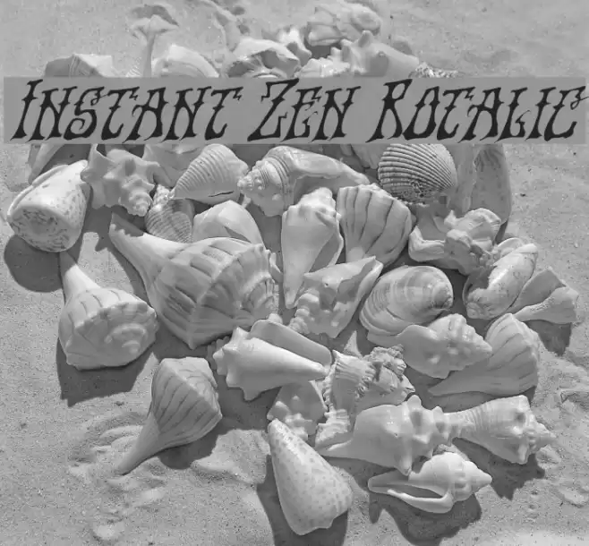 Instant Zen Rotalic Font examples