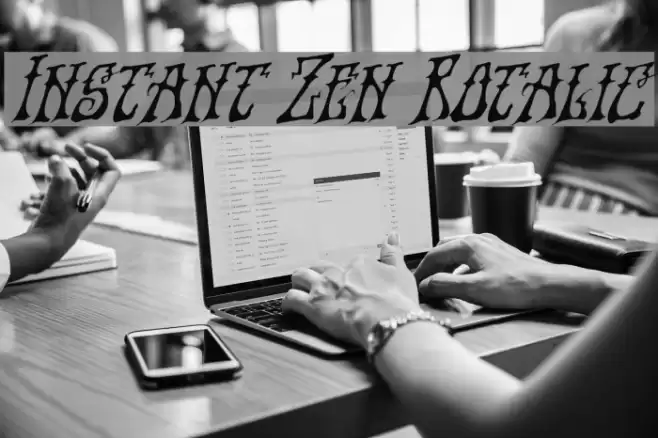 Instant Zen Rotalic Font examples
