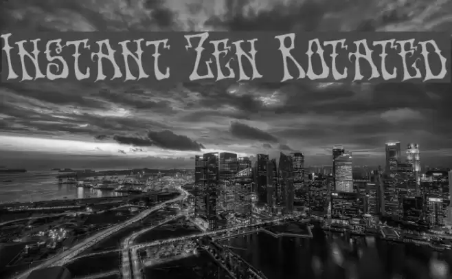 Instant Zen Rotated Font examples