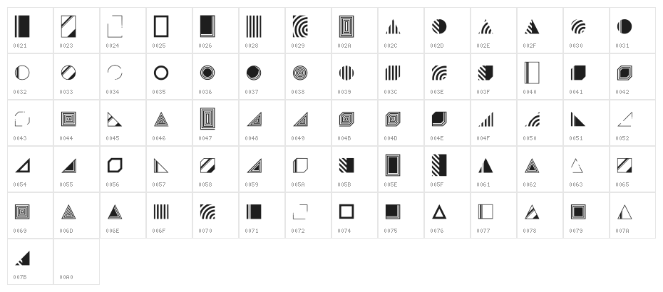 Instantdecoadvance Regular Character Map