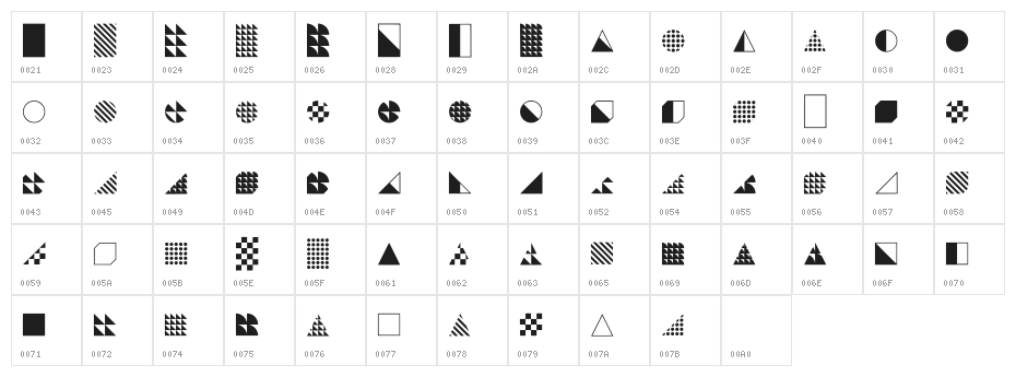 Instantdecor Regular Character Map