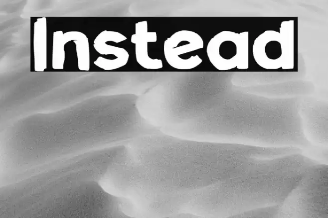 Instead Font examples