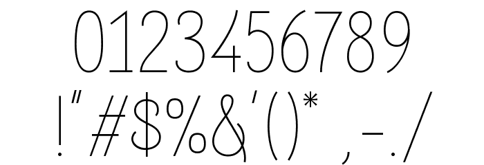 InstineSans Font OTHER CHARS