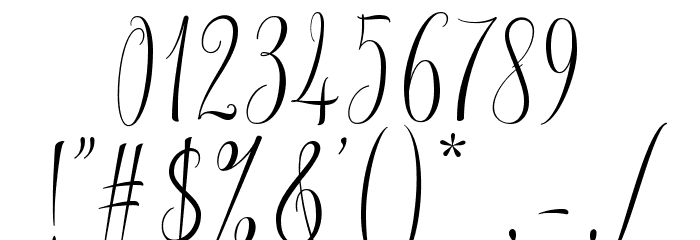 InstineScript Font OTHER CHARS