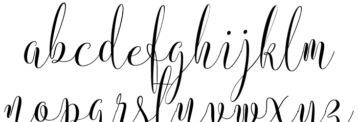 InstineScript Font LOWERCASE