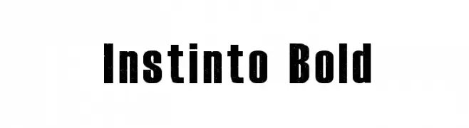 Instinto Bold  フリーフォントのダウンロード