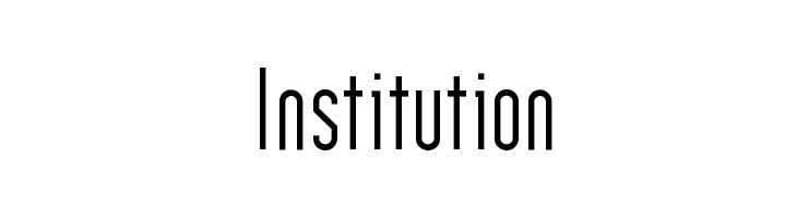 Institution Font