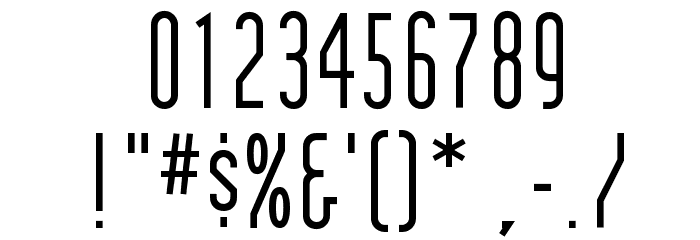 Institution Font OTHER CHARS