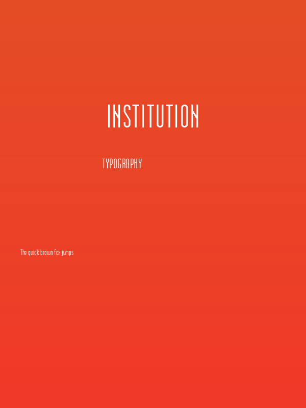 Institution Poster